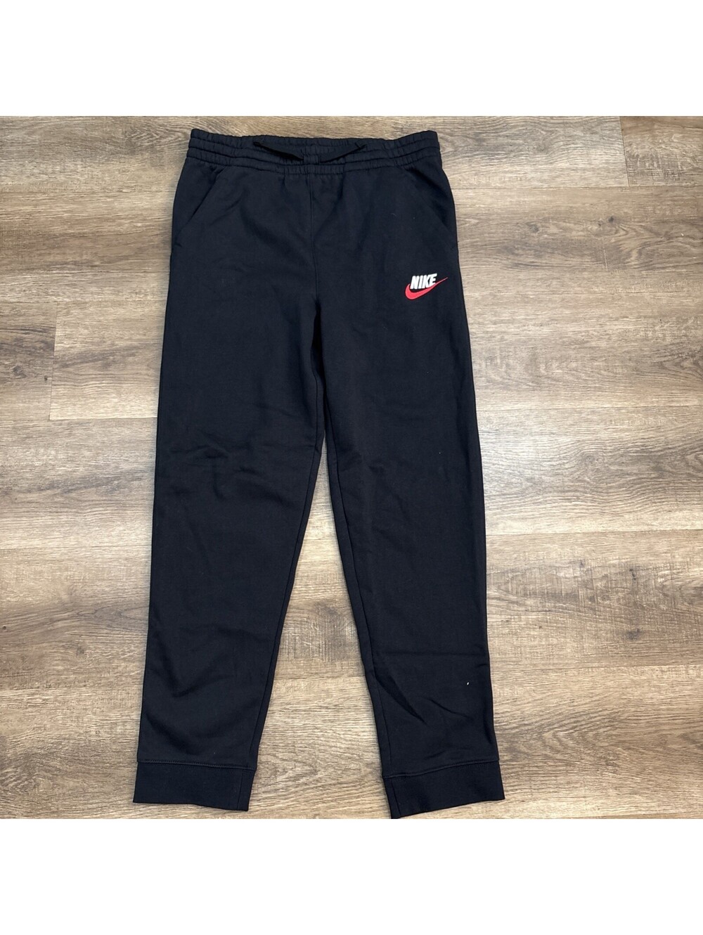 Nike red and white Logo Pocketed Sweatpants Youth Size X-Large
